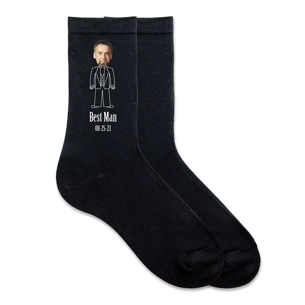 Wedding Party Photo Socks: Personalized Custom Socks