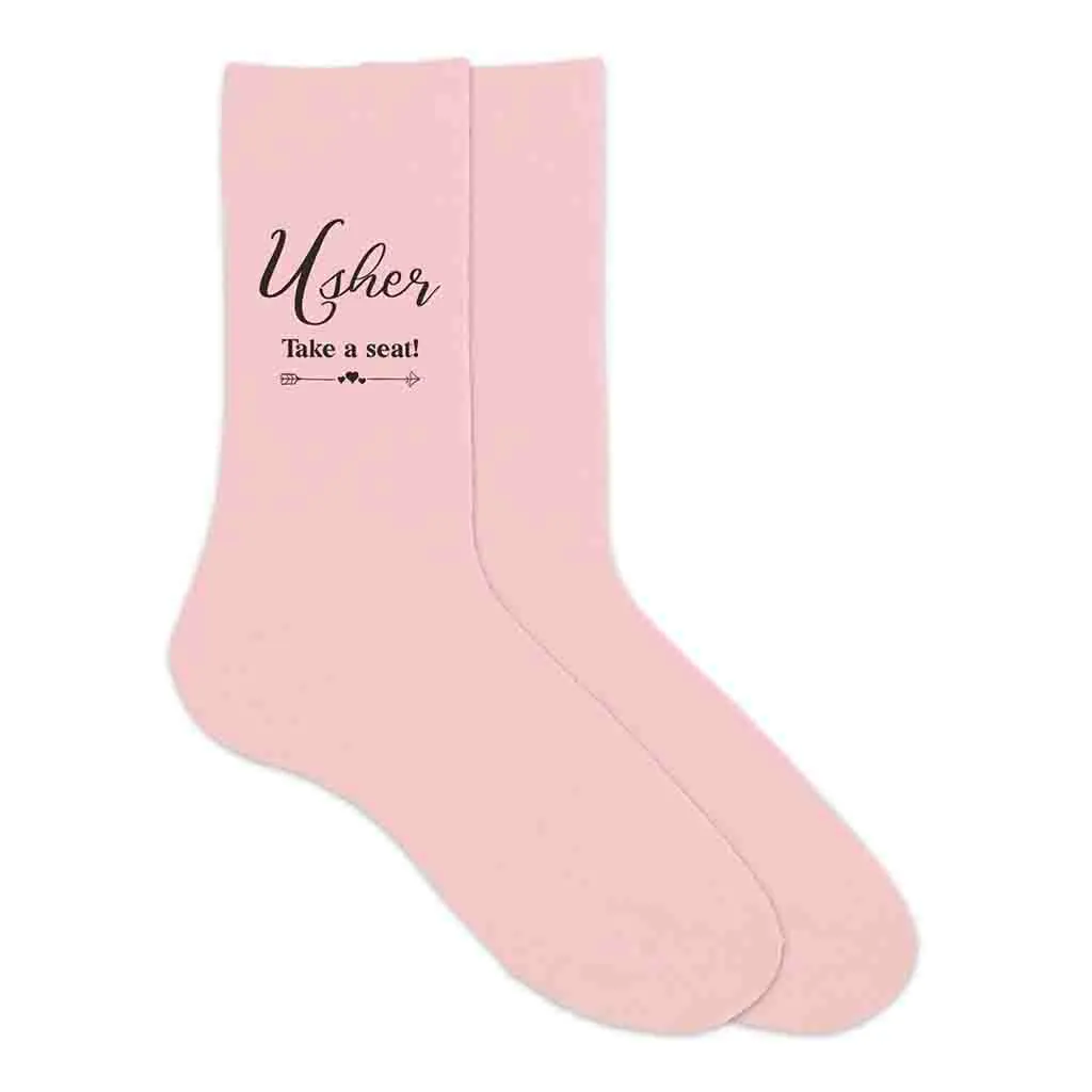 Wedding usher socks for wedding party