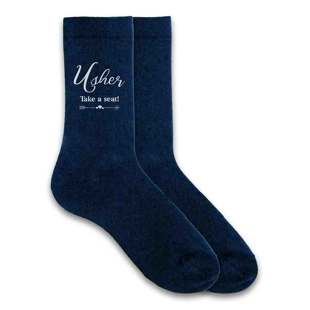 Wedding usher socks for wedding party