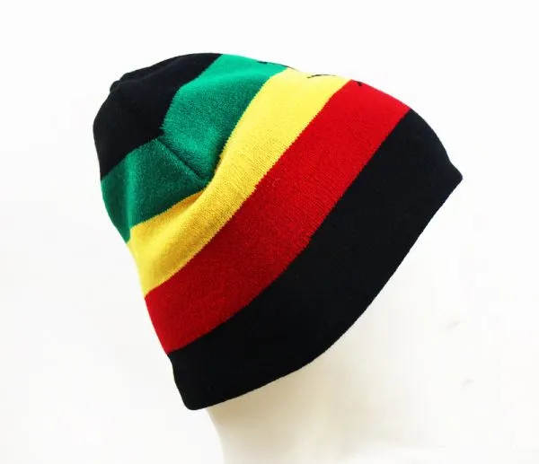 Weed Print Jamaica Woolly Beanie Hat for Winter