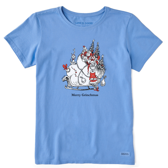 Women's Merry Grinchmas Sled  Crusher Tee