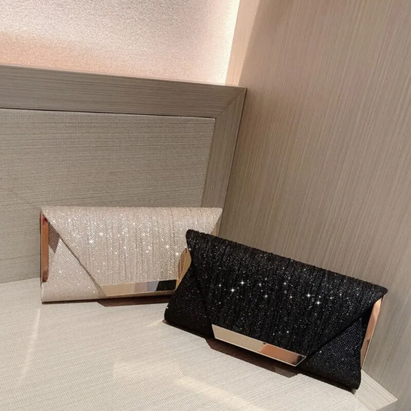 Women's Evening Bag Glitter Purse Elegant Wedding Clutch