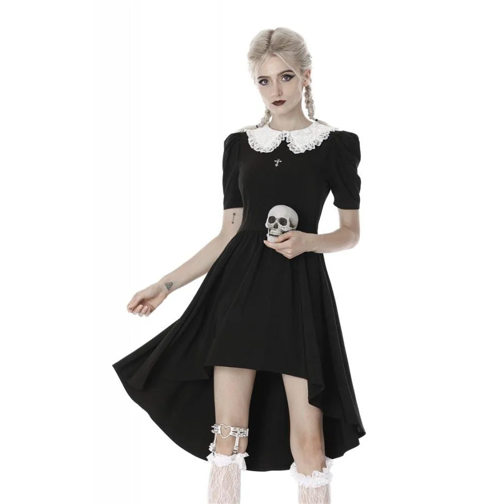 Women's Lolita Vintage White Collar Cocktail Dresses