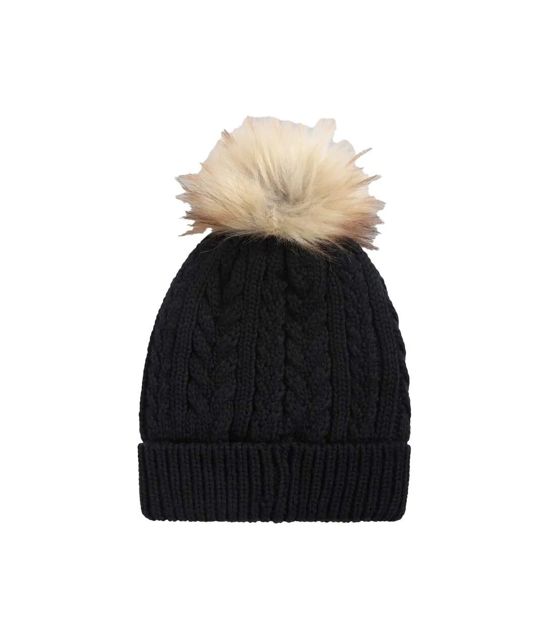 Womens/ladies becky recycled winter hat black Animal