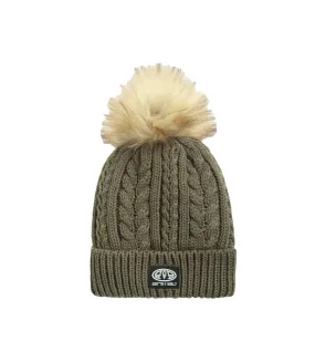 Womens/ladies becky recycled winter hat light khaki Animal