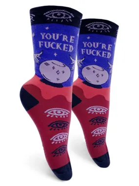 You're Fucked Womens Crew Socks